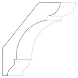 3367 Wood Crown 1-1/8 x 4-15/16