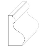 5615 Wood Panel Mold & Base Cap 5/8 x 1-1/4