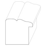 7048 Wood Backband 1-1/16 x 1-1/8