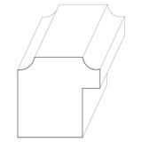 7071 Wood Backband 1-1/16 x 1-1/8