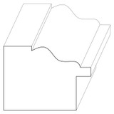7074 Wood Backband 1-1/16 x 1-1/2
