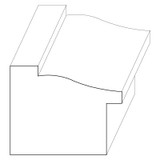7091 Wood Backband 1-1/16 x 1-3/8