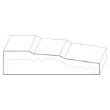 8520 Wood Plinth Block 1-1/16 x 4-1/2