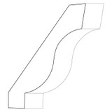 3390 Wood Crown1-1/16 x 5-3/4
