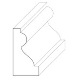 5229 Wood Panel Mold & Base Cap 9/16 x 1