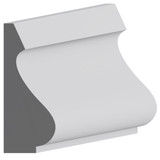 5767 Wood Panel Mold & Base Cap 1/2 x 1-1/4