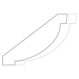 3017 Wood Crown 1-3/4 x 7-1/8
