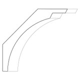 3294 Wood Crown 1-3/4 x 7-1/4