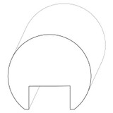 6832 Wood Round 1-3/4 x 2