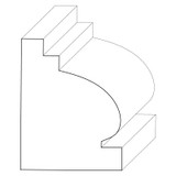 8201 Wood Panel Mold & Base Cap 1-3/4 x 2-1/4