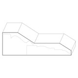 8512 Wood Plinth Block 1-3/4 x 5-1/4