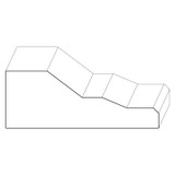 8542 Wood Plinth Block 1-3/4 x 4-13/16