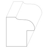 7044 Wood Backband 1-3/8 x 1-5/16