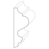 4096 Wood Chair Rail 1-3/8 x 3-5/8