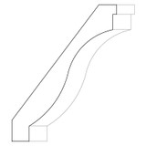 3388 Wood Crown 1-3/16 x 7-13/16