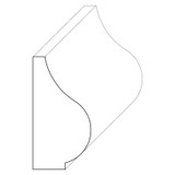 5401 Wood Panel Mold & Base Cap 11/16 x 1-1/4