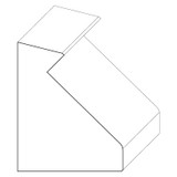 8151 Wood Panel Mold & Base Cap 1-3/8 x 2