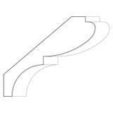 3338 Wood Crown 1-5/8 x 6-5/8