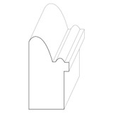 7018 Wood Backband 1-5/8 x 7/8