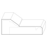 8514 Wood Plinth Block 1-5/8 x 4-7/16