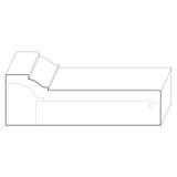 8516 Wood Plinth Block 1-5/8 x 5