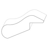 8602 Wood Bar Rail 1-5/8 x 5-1/2