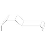 8548 Wood Plinth Block 1-5/8 x 5-3/4