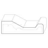 8527 Wood Plinth Block 1-5/16 x 4-1/2