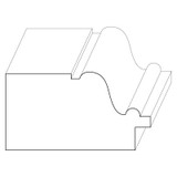 7116 Wood Backband 1-5/16 x 2-3/8