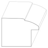 7130 Wood Backband 1-5/16 x 1-5/8