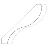 3024 Wood Crown 1-7/8 x 9-5/8