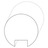 6845 Wood Round 1-15/16 x 2