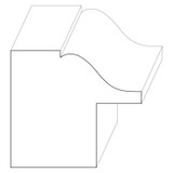 7057 Wood Backband 1-7/8 x 2-1/8