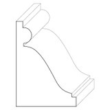 8279 Wood Panel Mold & Base Cap 1-7/8 x 2-3/4