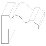 7094 Wood Backband 1-9/16 x 2-1/16
