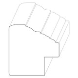7032 Wood Backband 1-11/16 x 1-11/16