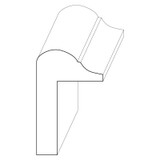 7084 Wood Backband 1-11/16 x 1-1/16