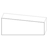 8216 Wood Plinth Block 2-1/2 x 6-3/8