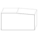 8304 Wood Plinth Block 2-7/16 x 4-3/4
