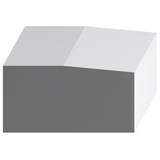 8304 Wood Plinth Block 2-7/16 x 4-3/4