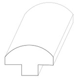 5053 Wood Shelf Edge 1/2 x 13/16