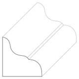 5050 Wood Panel Mold & Base Cap 5/8 x 5/8