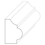 5054 Wood Panel Mold & Base Cap 9/16 x 3/4