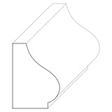5239 Wood Panel Mold & Base Cap 5/8 x 7/8