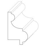 5275 Wood Panel Mold & Base Cap 1-1/16 x 1-3/4