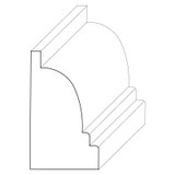 5625 Wood Panel Mold & Base Cap 13/16 x 1-1/2