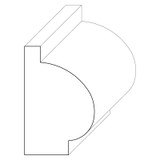 5656 Wood Panel Mold & Base Cap 1 x 1-1/2