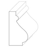 5688 Wood Panel Mold & Base Cap 1-1/16 x 2