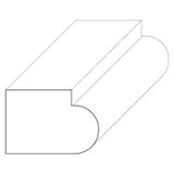 5009 Wood Panel Mold & Base Cap 1/2 x 3/4