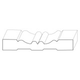 1059 Wood Casing 3/4 x 5-3/8